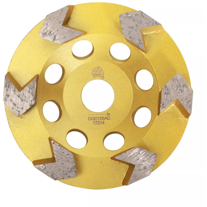 DTA Arrow Cup 125mm Coarse Grinding Disc DGD125AC