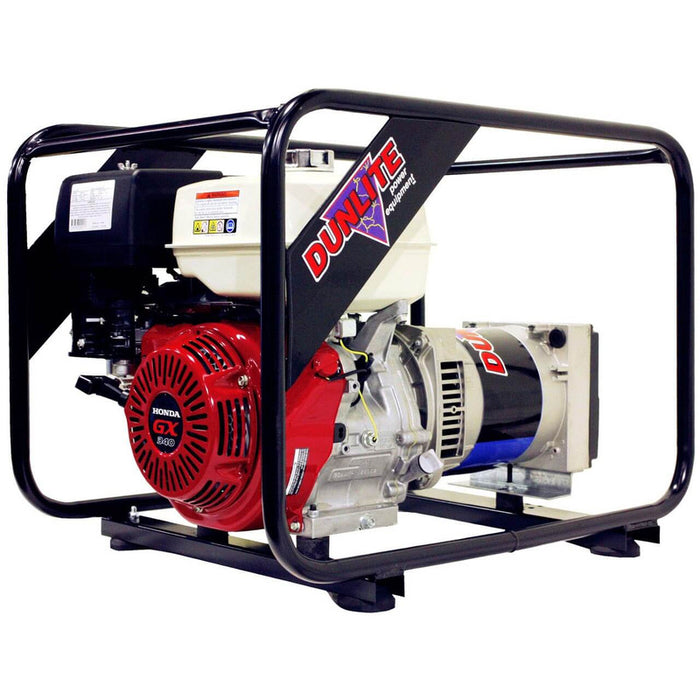 Dunlite Power Equipment 5.8 kVA Honda Powered Generator - DGUH5S-2