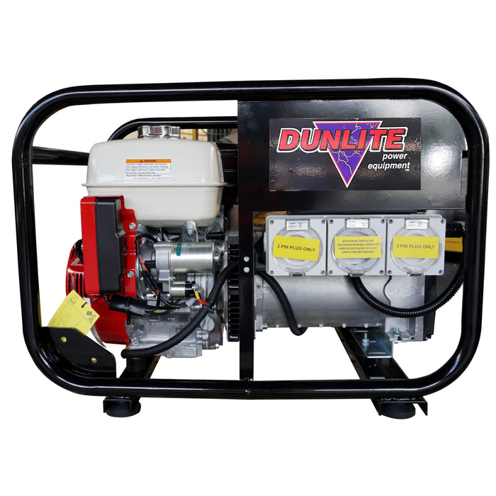 Dunlite Power Equipment 3.3kVA Honda Powered Generator with RCD Pack - DGUH2.7S-2-RCD