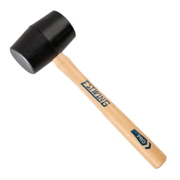 Estwing Deadhead Rubber Mallet with Wood Handle Black