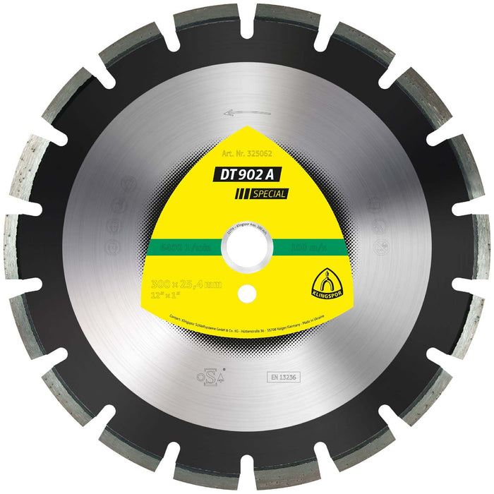 Klingspor Diamond Blade Turbo Edge Asphalt 5500 rpm 350x25mm 325094