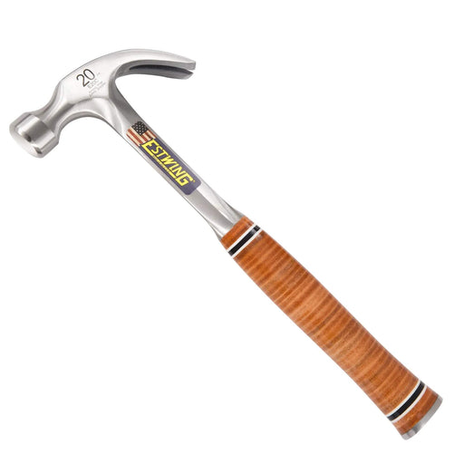 Estwing Solid American Steel Claw Hammer with Leather