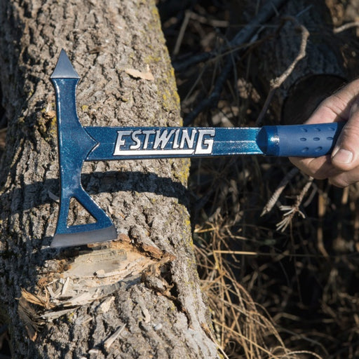 Estwing Black Eagle Blue Tomahawk Axe Vinyl Grip - E6-TA