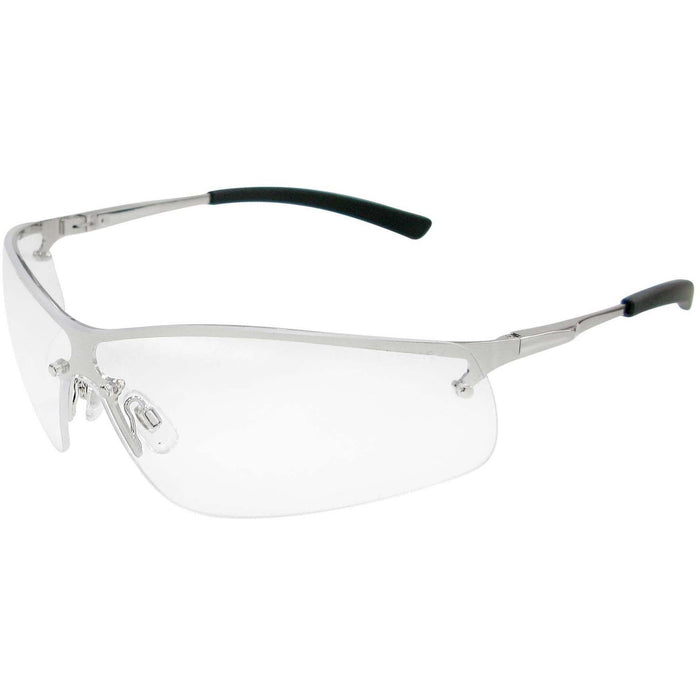 Maxisafe Boston Clear Safety Glasses, Metal Frame, Anti-fog EBO377