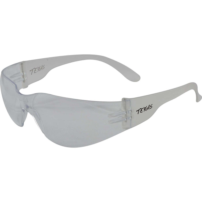 Maxisafe Texas Clear Anti-Fog Mirror Safety Glasses EBR330e