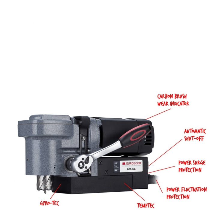 Euroboor Low Profile Magnetic Drill 36mm Diameter ECO.36+