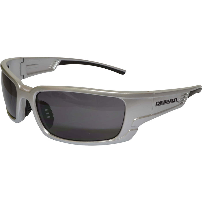 Maxisafe Denver Premium Pearl Silver Frame Mirror Safety Glasses EDE311