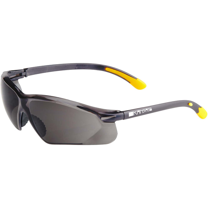 Maxisafe Kansas Smoke Anti-Fog Mirror Safety Glasses EKA305