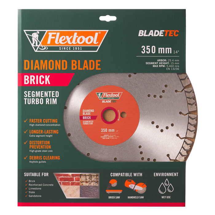 Flextool BladeTec Diamond Blade - Brick 350 mm - FT102304-UNIT