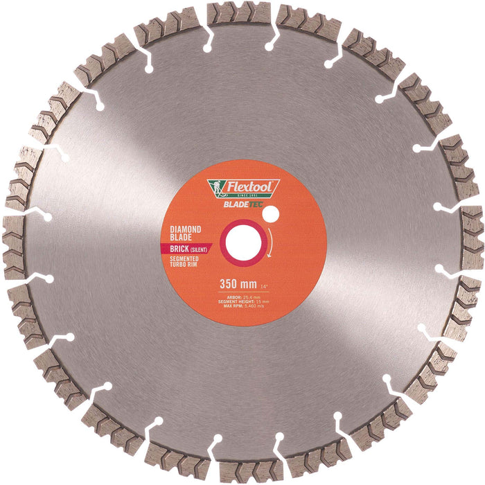 Flextool BladeTec Diamond Blade - Brick Silent 350 mm - FT102305-UNIT