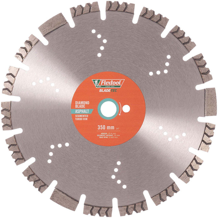 Flextool BladeTec Diamond Blade - Asphalt 350 mm - FT102314-UNIT