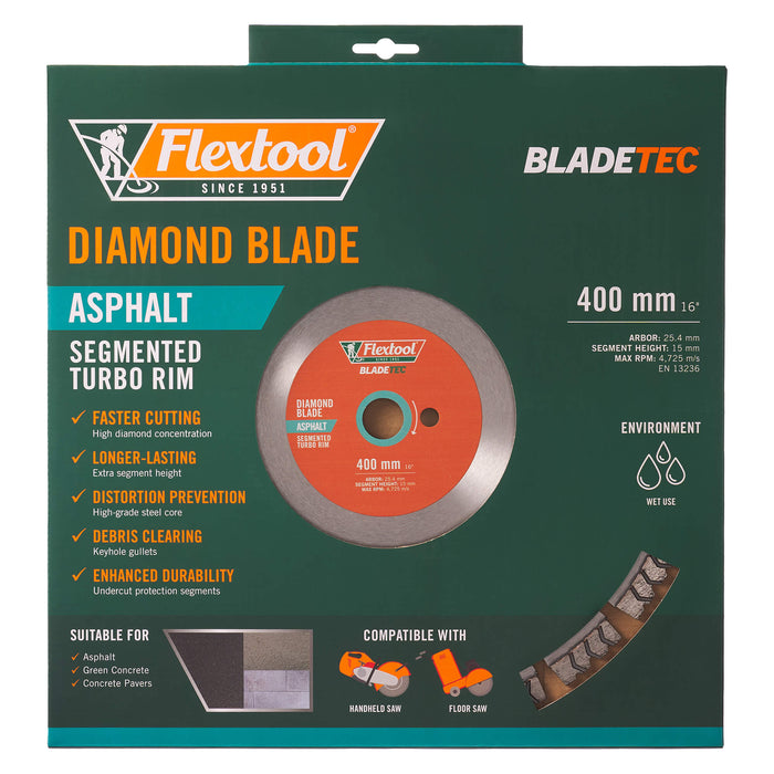 Flextool BladeTec Diamond Blade - Asphalt 400 mm - FT102315-UNIT