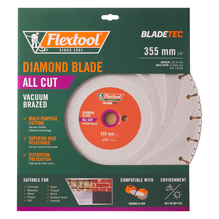 Flextool BladeTec Diamond Blade - All Cut 355 mm - FT102317-UNIT