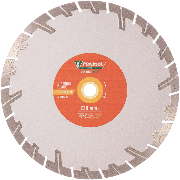 Flextool Turbo Rim Abrasive BladeTec Diamond Blade - FT102322-UNIT