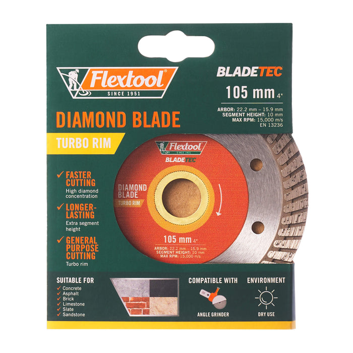 Flextool 105/4 Turbo Rim BladeTec Diamond Blade - FT102324-UNIT