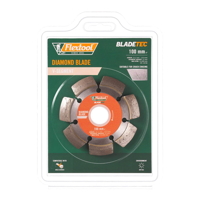 Flextool 100/4 V-Segment BladeTec Diamond Blade - FT102328-UNIT