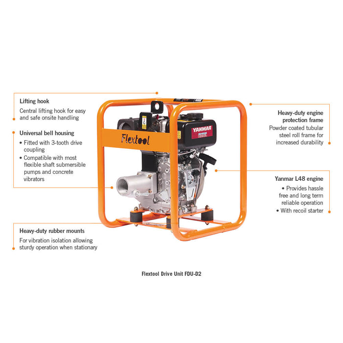 Flextool Drive Unit Diesel 4.8hp FDU-D2 FT201800-UNIT