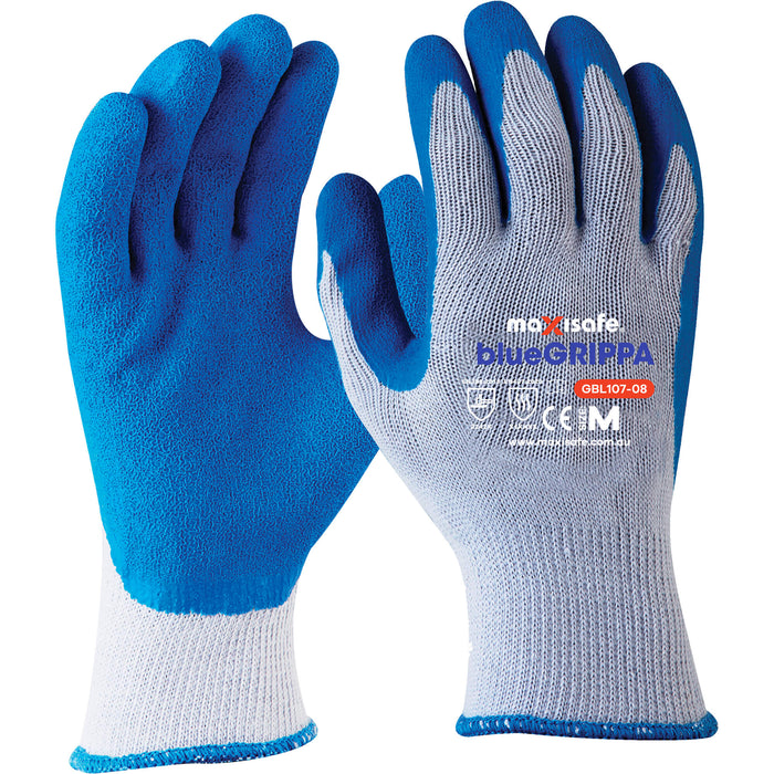 Maxisafe Blue Grippa Latex  Glove