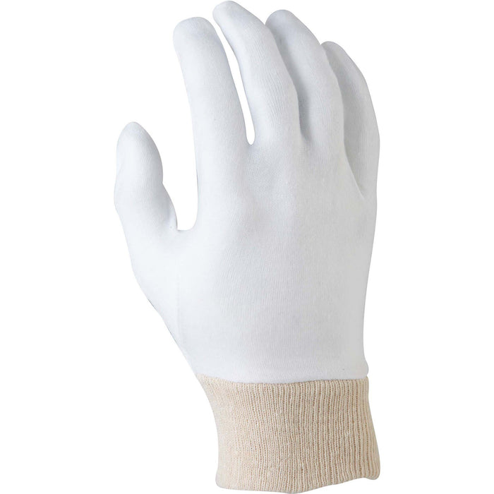 Maxisafe Cotton Interlock  Knitted Wrist Mens Gloves GCK110/L