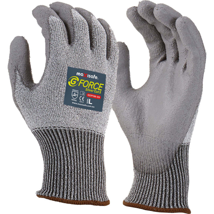 Maxisafe G-Force Silver Cut 5 - Retail Carded Glove