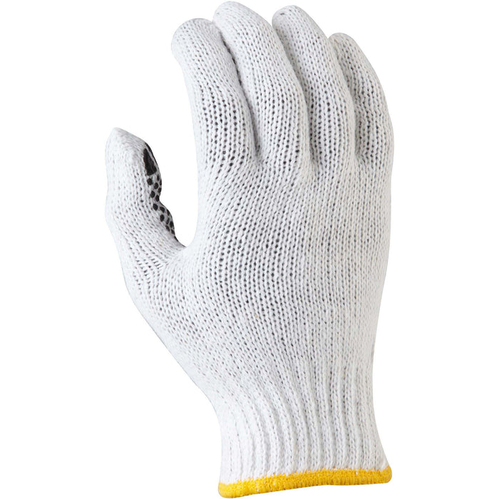 Maxisafe Knitted poly/cotton Polka Dot palm Mens Gloves GKP104-L