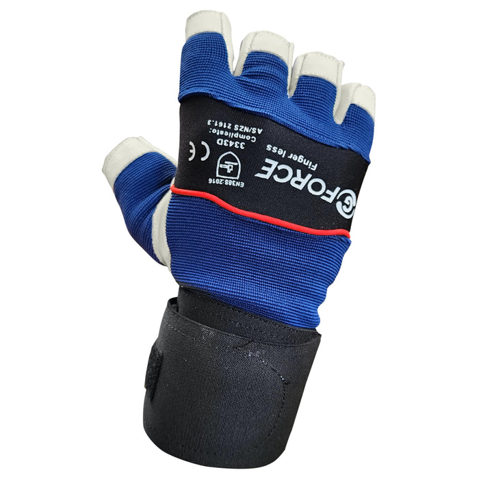 Maxisafe G-Force Fingerless Anti Vibration Gloves