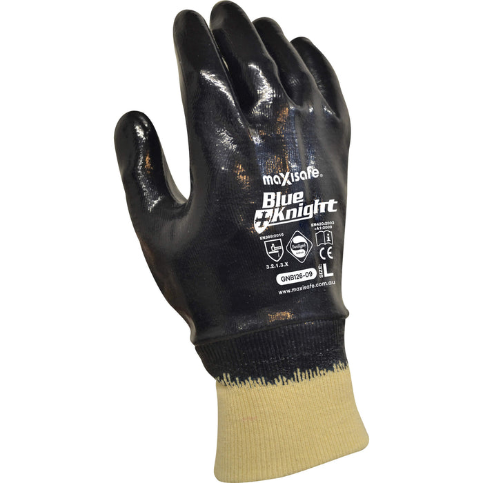 Maxisafe Blue Knight Fully Coated Nitrile Glove