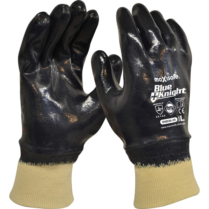 Maxisafe Blue Knight Fully Coated Nitrile Glove