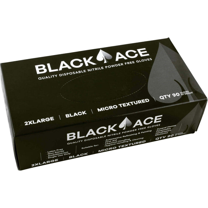 Maxisafe Black Ace Disposable Nitrile Gloves