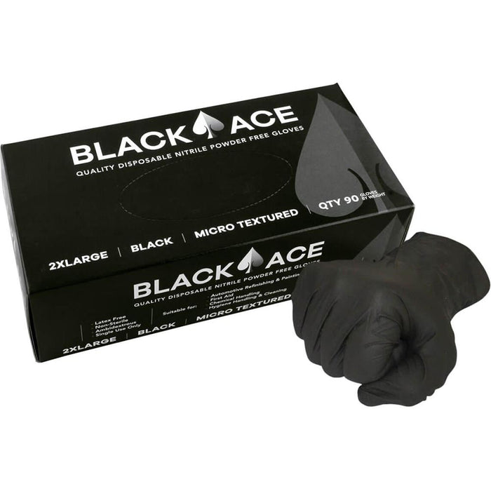 Maxisafe Black Ace Disposable Nitrile Gloves