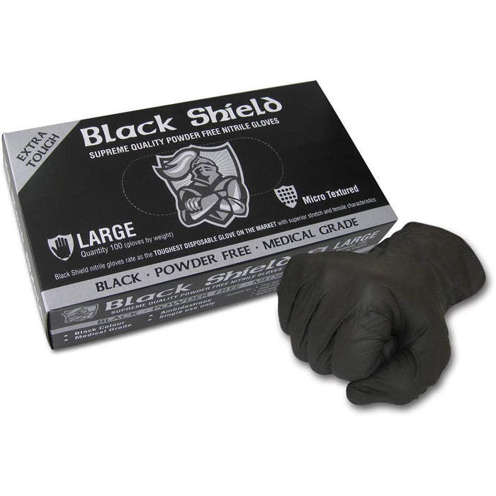 Maxisafe BLACK SHIELD Extra Heavy Duty Nitrile Gloves