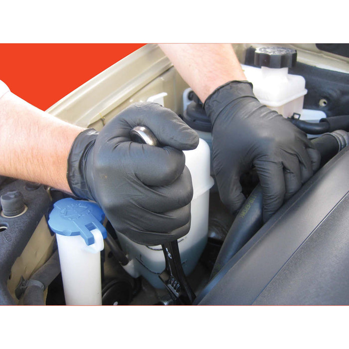 Maxisafe BLACK SHIELD Extra Heavy Duty Nitrile Gloves