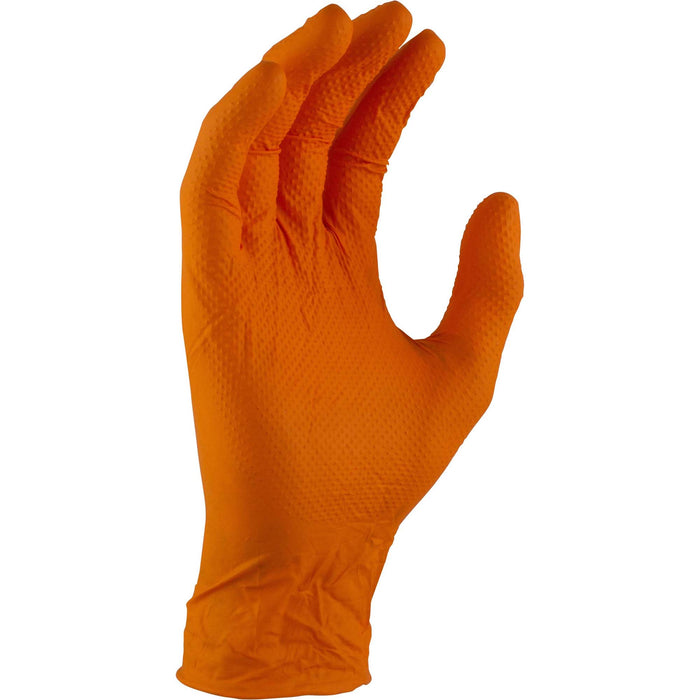 Maxisafe Shield Heavy Duty Nitrile with Diamond Grip Orange Glove