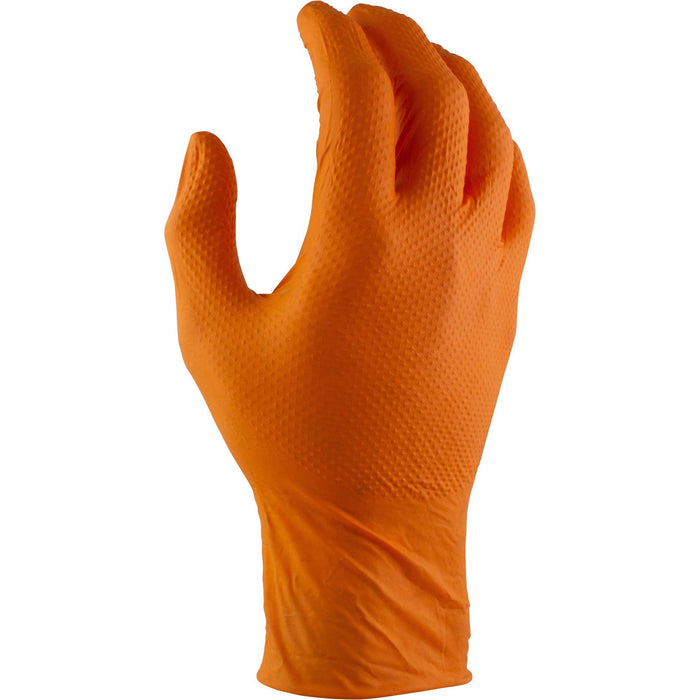 Maxisafe Shield Heavy Duty Nitrile with Diamond Grip Orange Glove