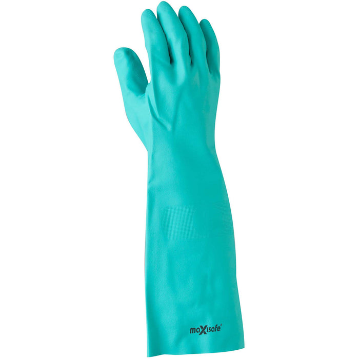 Maxisafe Green Nitrile Chemical 45cm Glove