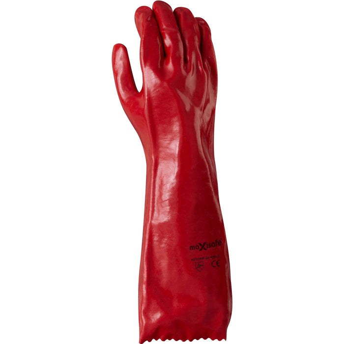 Maxisafe Red PVC 45cm Gauntlet GPR122