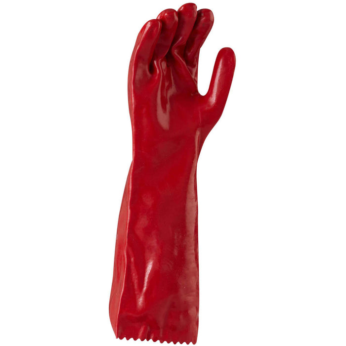 Maxisafe Red PVC Glove 45cm, Retail Carded - GPR122C