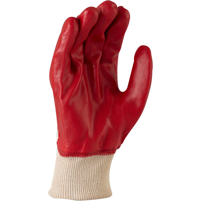 Maxisafe Red PVC with Knitted Wrist GPR123