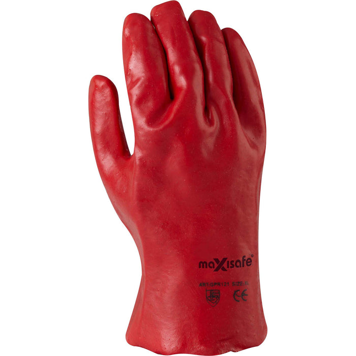 Maxisafe Red PVC 35cm Gauntlet GPR194