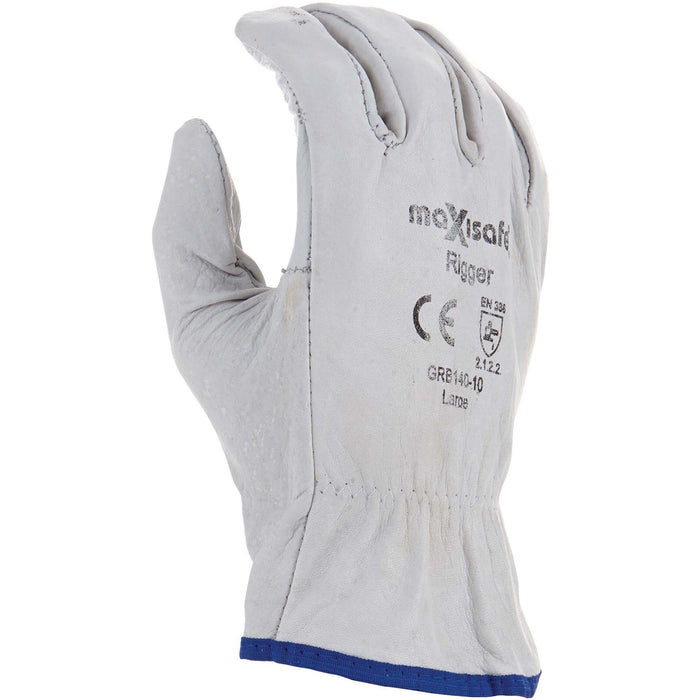 Maxisafe Natural Full-Grain Rigger Gloves