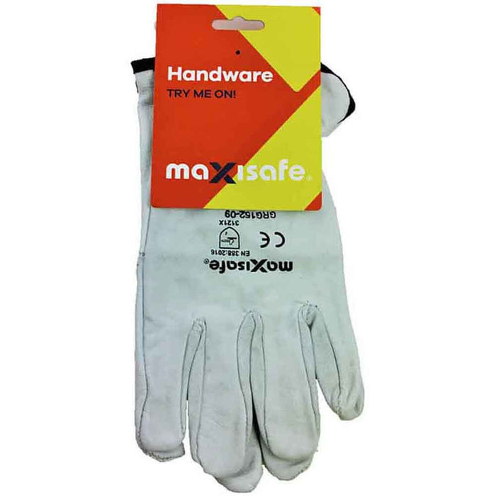 Maxisafe Economy Full Grain Rigger Glove, Retail Carded