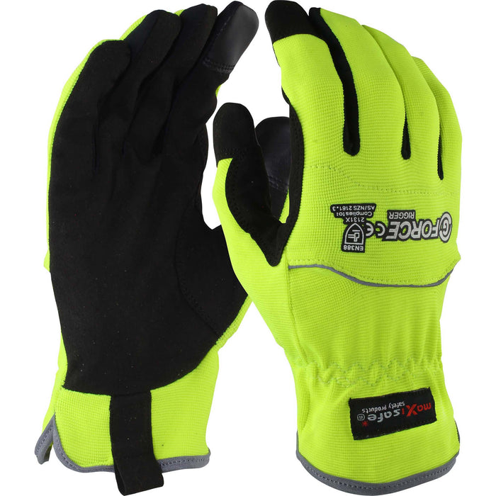 Maxisafe G-Force HiVis Synthetic Riggers Glove