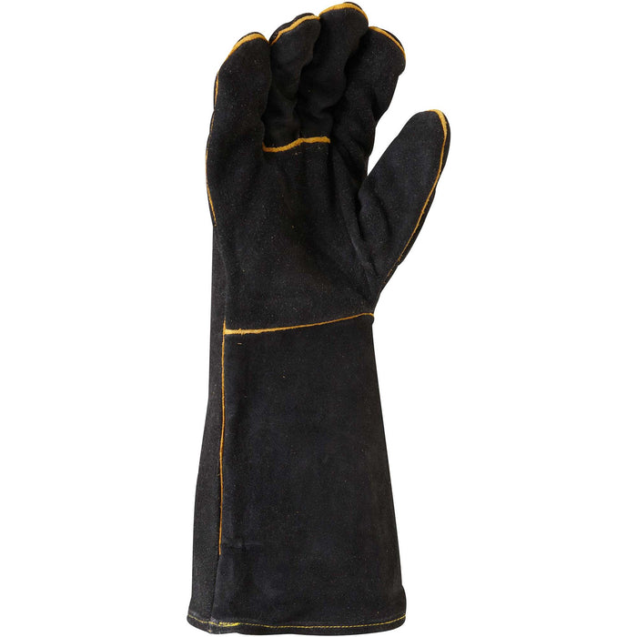 Maxisafe Black & Gold Welders Gloves GWB160