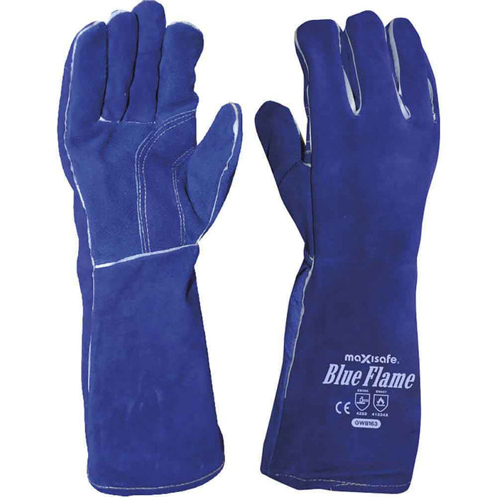 Maxisafe Blue Flame Premium Kevlar Welders Glove GWB163