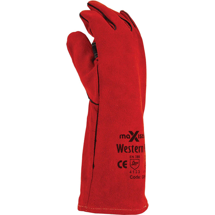 Maxisafe Western Red Premium Welders Glove GWR162