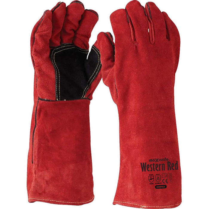 Maxisafe Western Red Premium Welders Glove GWR162