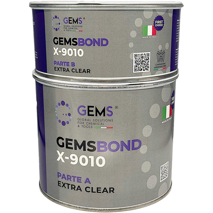 Gems Italia Gemsbond Epoxy X 9010 Extra Clear 3kg