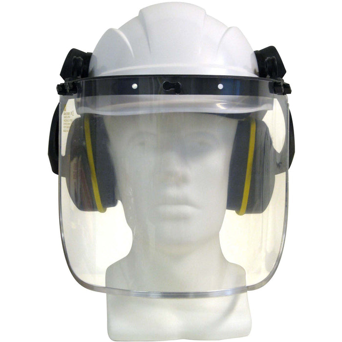 Maxisafe Clear Visor Earmuffs Hat HFK425a