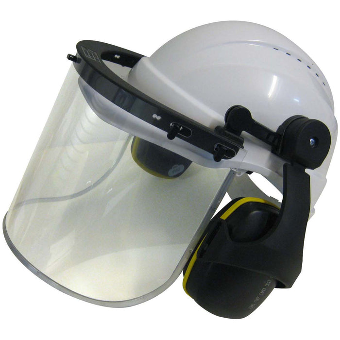 Maxisafe Clear Visor Earmuffs Hat HFK425a