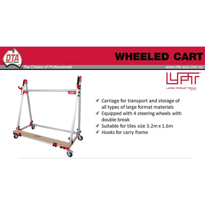 DTA Wheeled Cart For Large Format Tiles - LFWSC